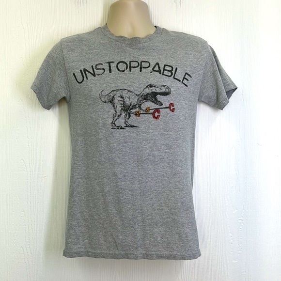 Ink - Unstoppable TREX With Arm Reach Hands Graphic Short Sleeve T Shirt Small - Picture 2 of 8